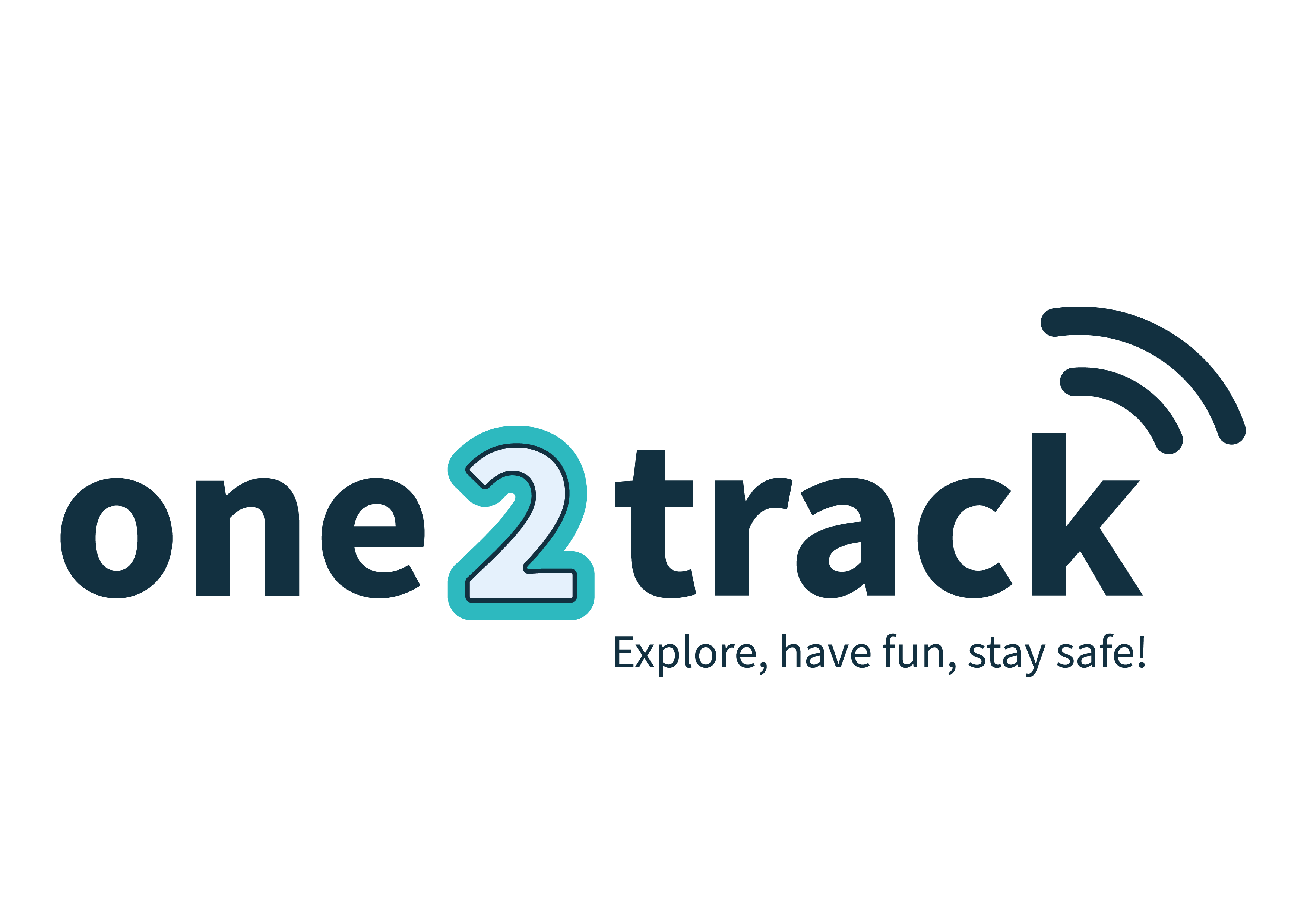 One2track logo origineel met slogan CMYK